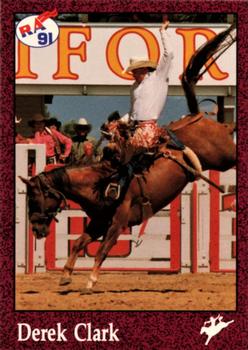 1991 Rodeo America Set B #22 Derek Clark Front